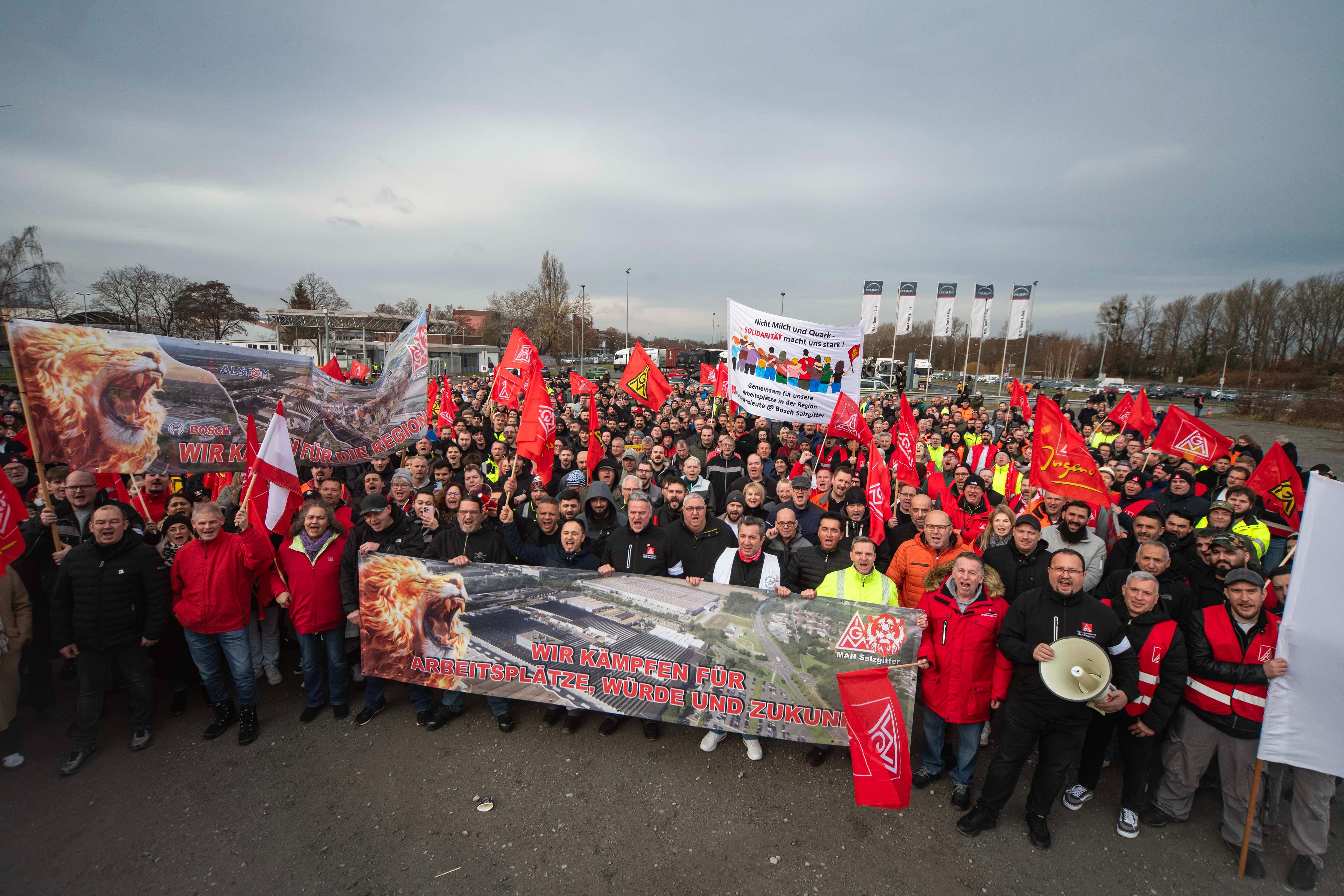 Demo bei MAN Salzgitter 