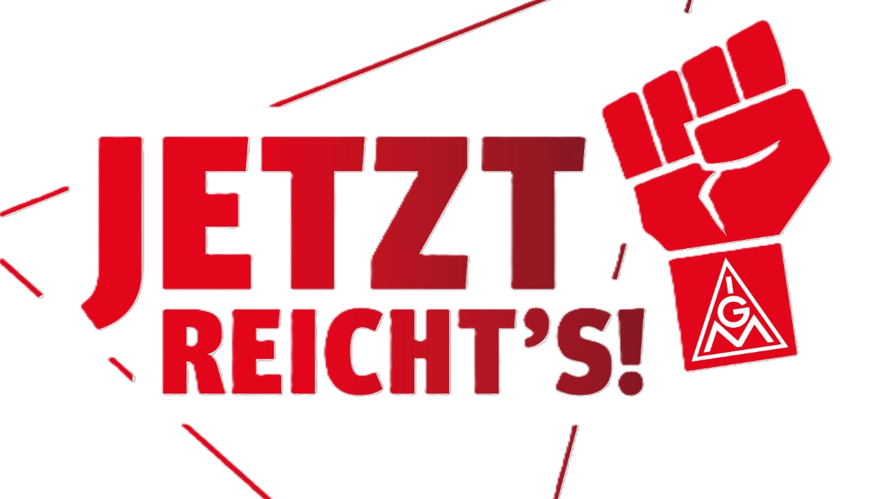 Logo/Icon "Jetzt reicht's" im Dreieck mit Faust (weißer Hintergrund)