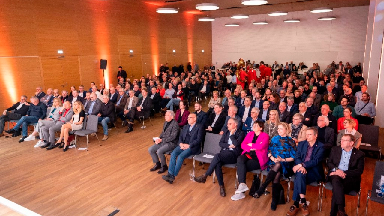 Stuttgart, Baden-Wuerttemberg, 01.03.2024: Abschiedsfeier für Roman Zitzelsberger, dem ehemaligen Bezirksleiter für Baden-Württemberg der IG Metall im Willi Bleicher Haus.