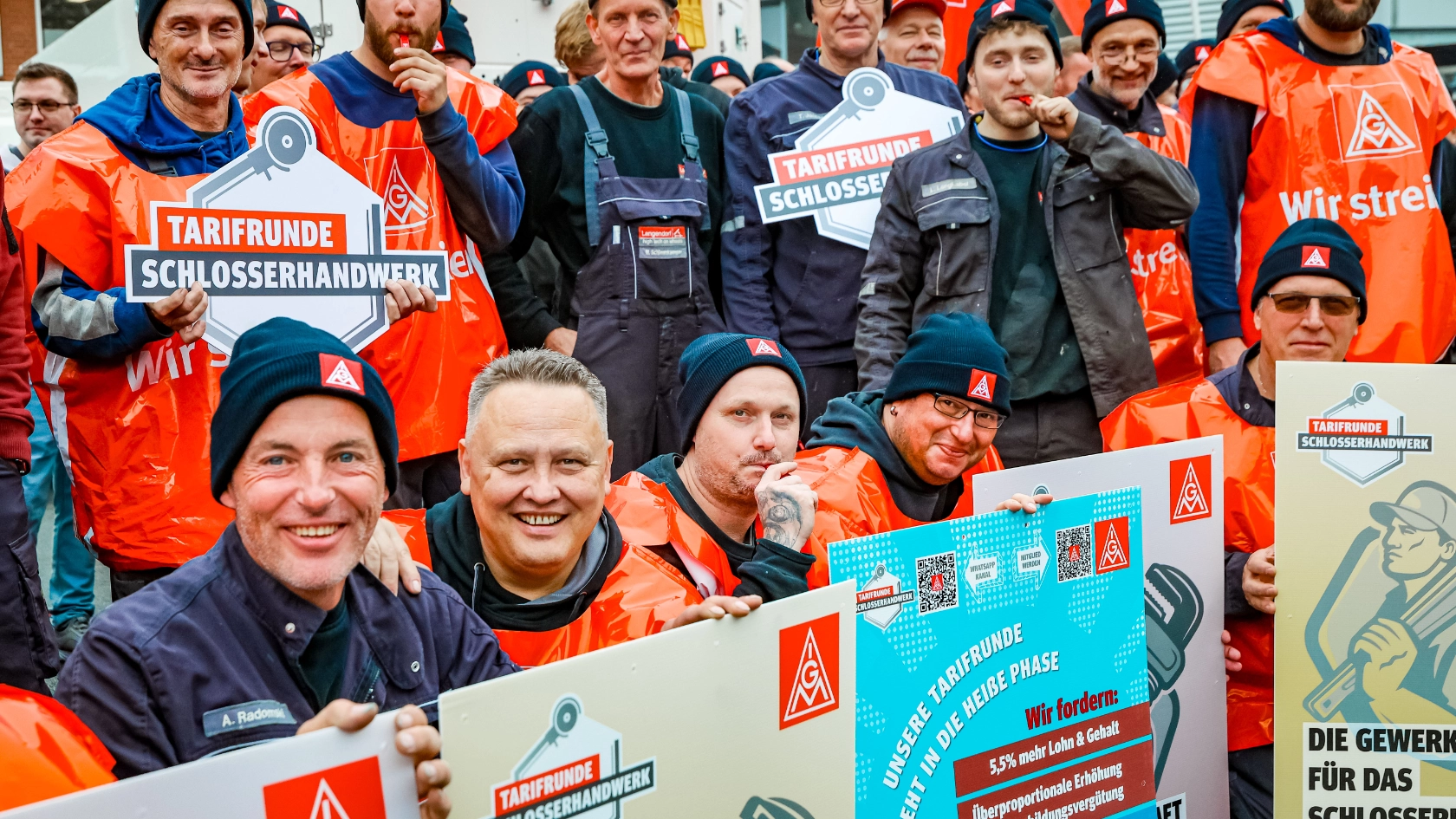Warnstreik bei Langendorf in Waltrop