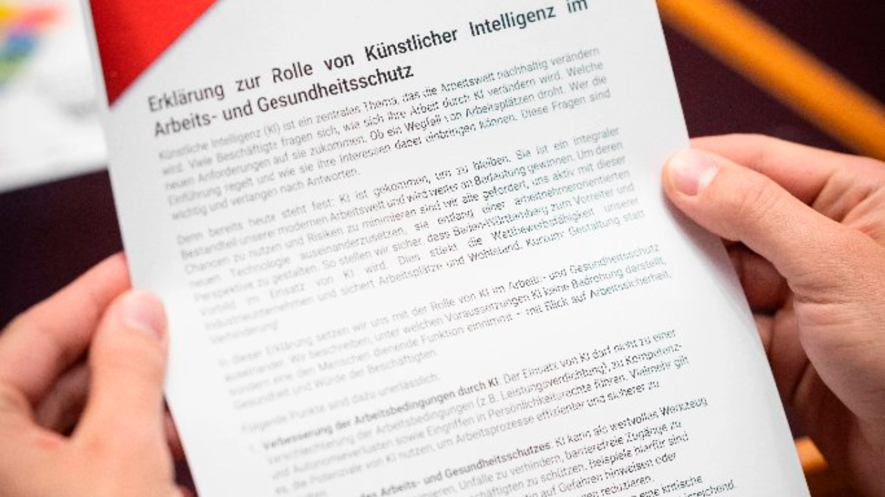 Reutlingen, Baden-Wuerttemberg, 05.06.2024: AuG-Konferenz der IG Metall Baden-Württemberg. Die Konferenz steht unter dem Motto „Arbeitswelt im Wandel – Was bedeutet KI für den Arbeits - und Gesundheitsschutz“.