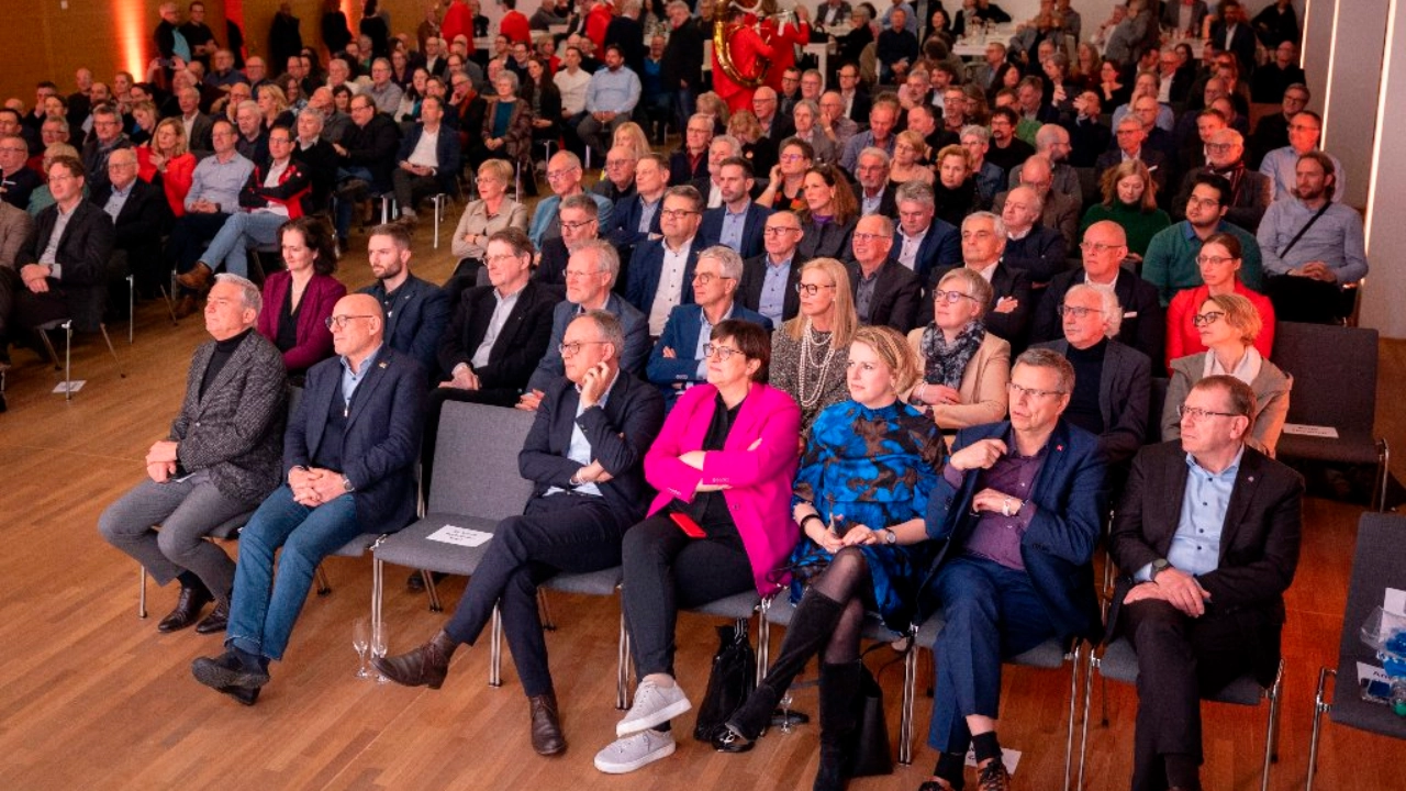 Stuttgart, Baden-Wuerttemberg, 01.03.2024: Abschiedsfeier für Roman Zitzelsberger, dem ehemaligen Bezirksleiter für Baden-Württemberg der IG Metall im Willi Bleicher Haus.