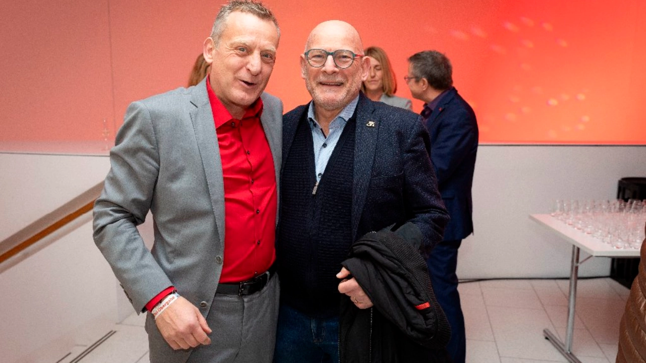 Stuttgart, Baden-Wuerttemberg, 01.03.2024: Abschiedsfeier für Roman Zitzelsberger, dem ehemaligen Bezirksleiter für Baden-Württemberg der IG Metall im Willi Bleicher Haus.