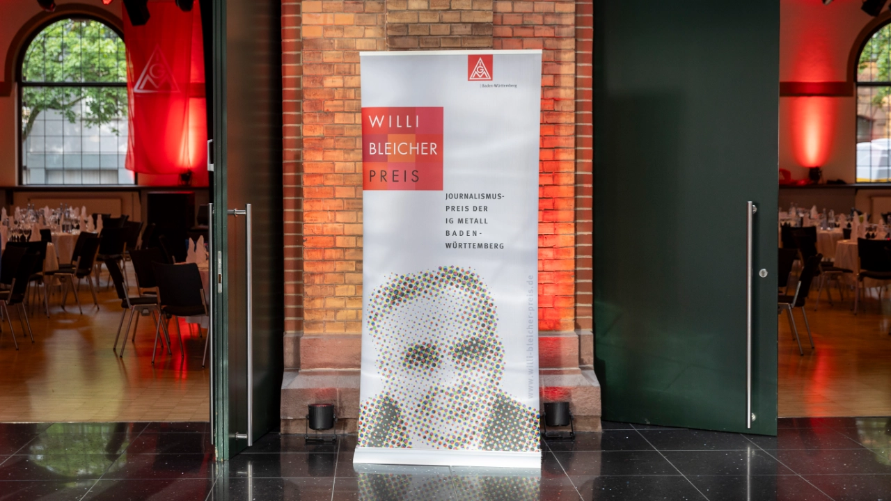 Ludwigsburg, Baden-Württemberg, 12.07.2024: Verleihung des Willi-Bleicher-Preises 2024 der IG Metall Baden-Württemberg.