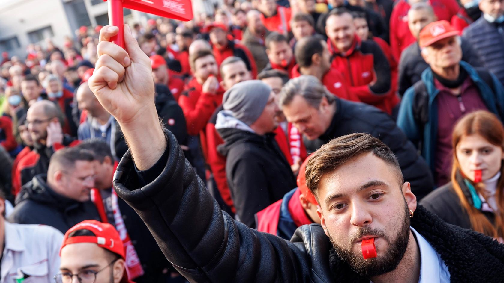 Warnstreik am 08.11.2022 in Neckarsulm