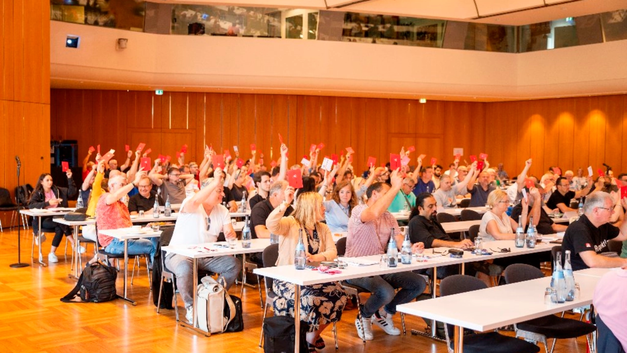 Große Bezirkskonferenz der IG Metall Baden-Württemberg am 12. und 13. Juli 2024 in Ludwigsburg.