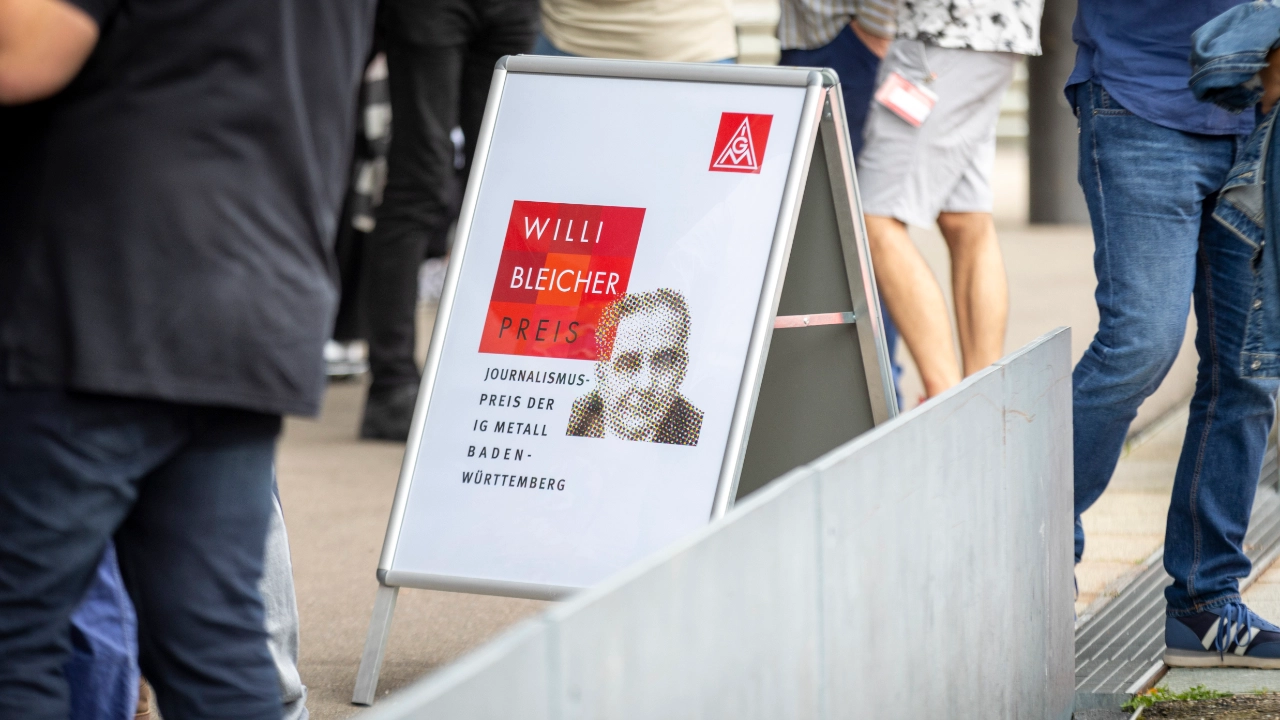 Ludwigsburg, Baden-Württemberg, 12.07.2024: Verleihung des Willi-Bleicher-Preises 2024 der IG Metall Baden-Württemberg.