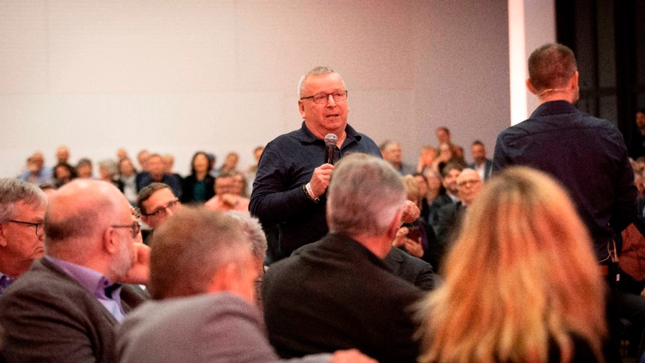 Stuttgart, Baden-Wuerttemberg, 01.03.2024: Abschiedsfeier für Roman Zitzelsberger, dem ehemaligen Bezirksleiter für Baden-Württemberg der IG Metall im Willi Bleicher Haus.