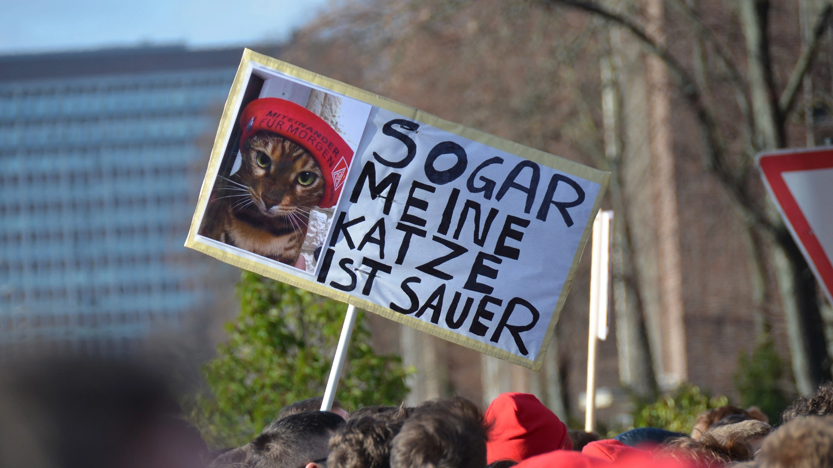 Protest gegen rechts