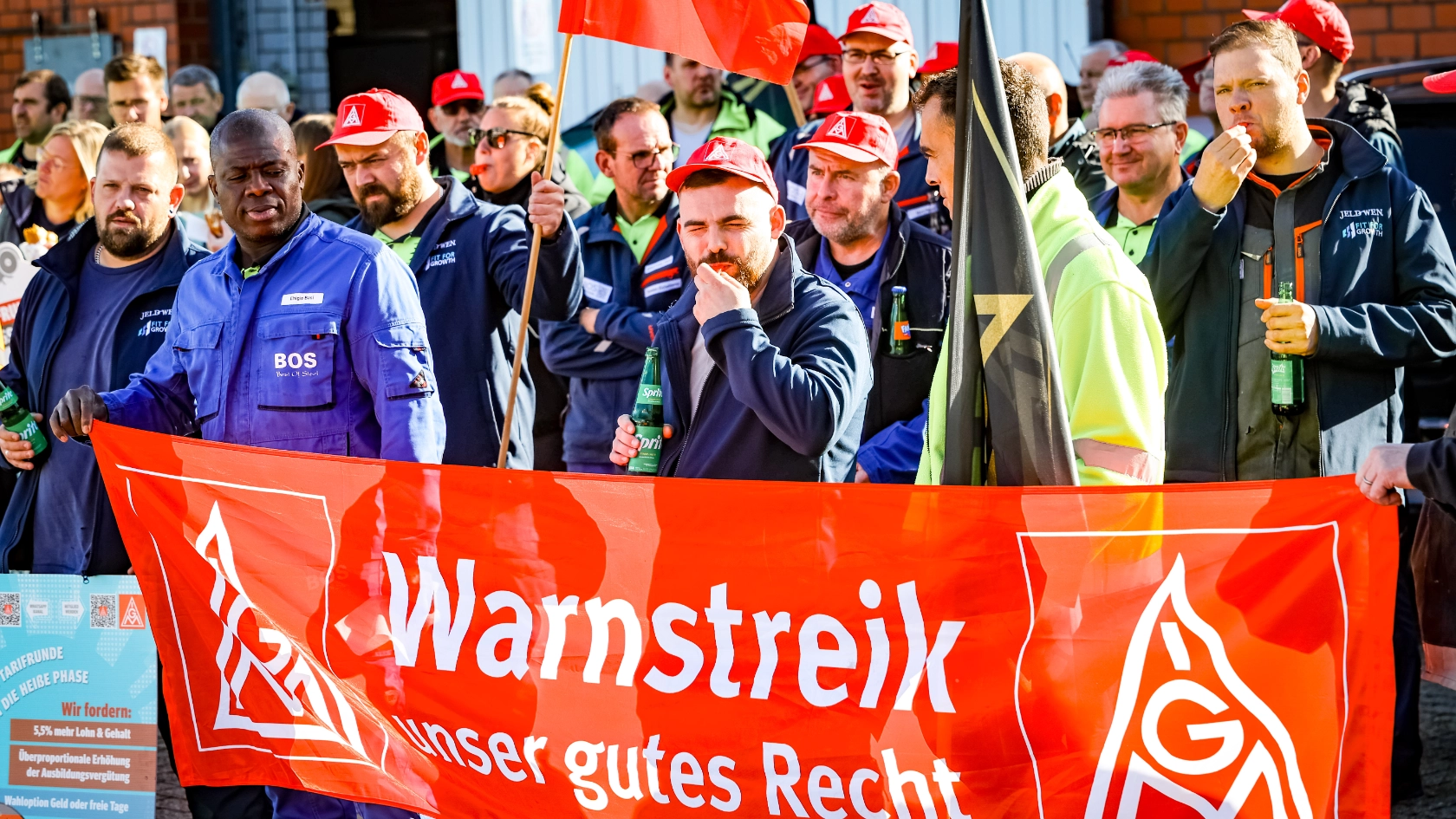 Warnstreik bei BOS in Emsdetten