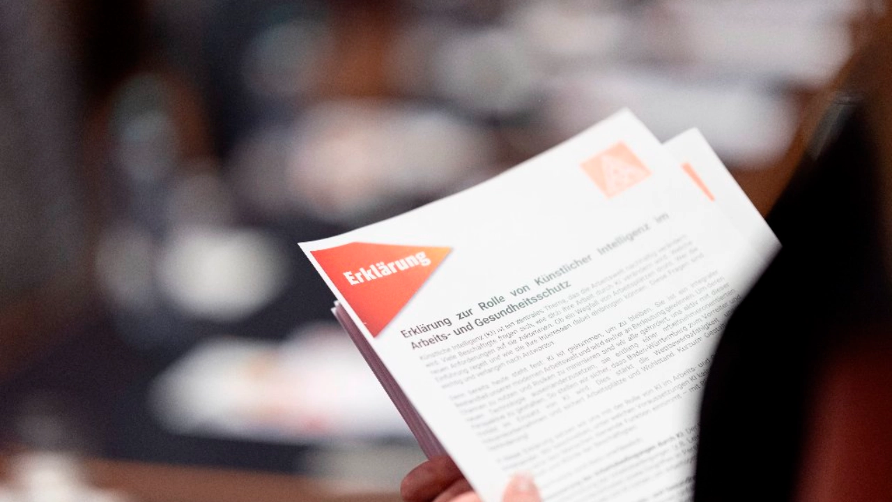 Reutlingen, Baden-Wuerttemberg, 05.06.2024: AuG-Konferenz der IG Metall Baden-Württemberg. Die Konferenz steht unter dem Motto „Arbeitswelt im Wandel – Was bedeutet KI für den Arbeits - und Gesundheitsschutz“.