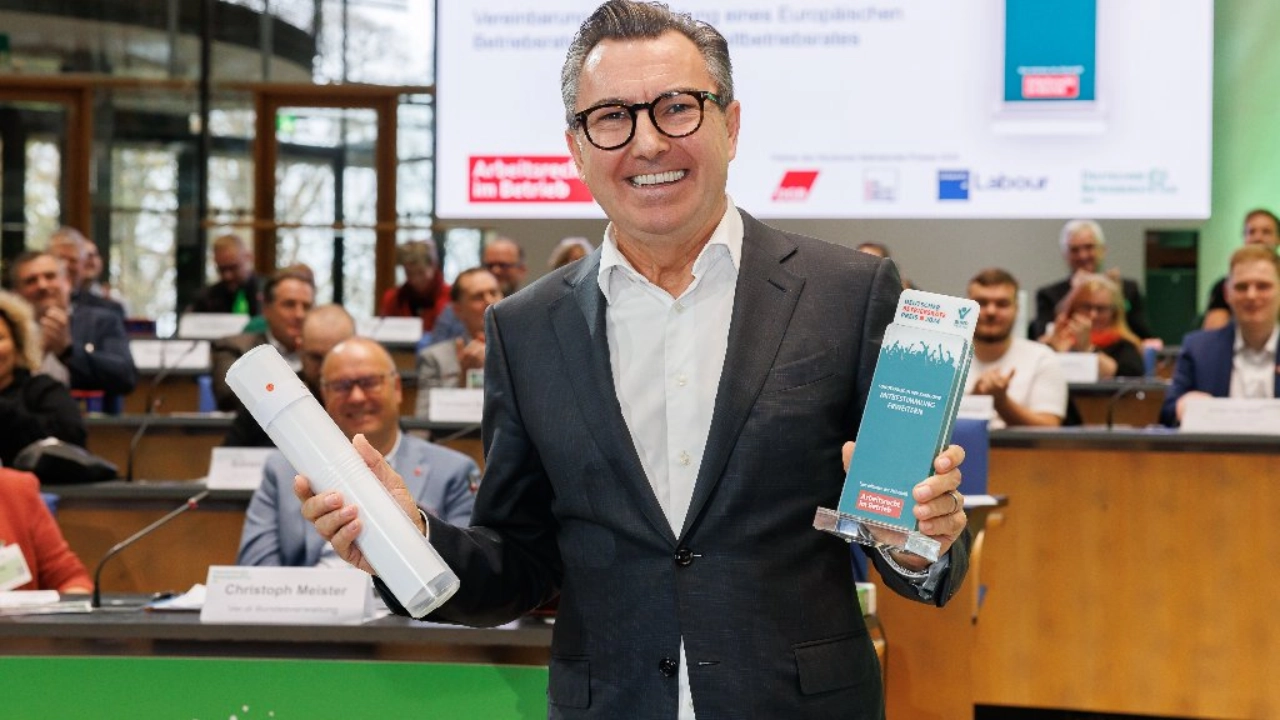 Preisverleihung auf dem Deutschen Betriebsrätetag in Bonn am 07. November 2024.