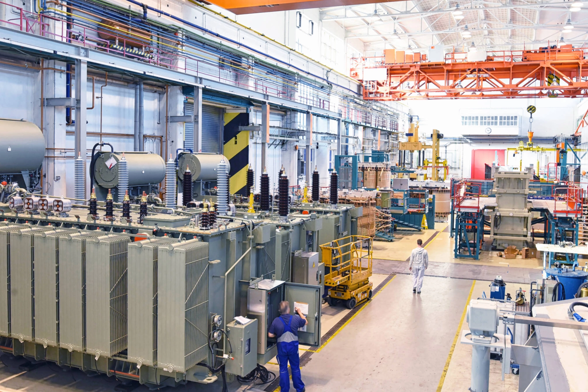 Betrieb im Maschinenbau für die Herstellung von Transformatoren.