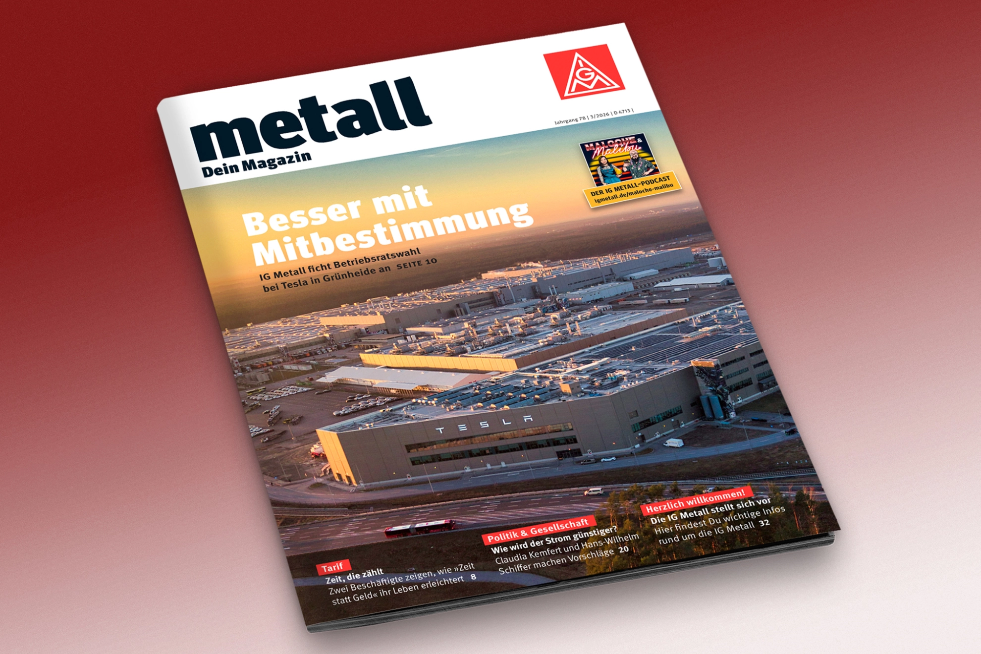 Cover des IG Metall Mitgliedermagazins „metall“ Ausgabe 3/2026