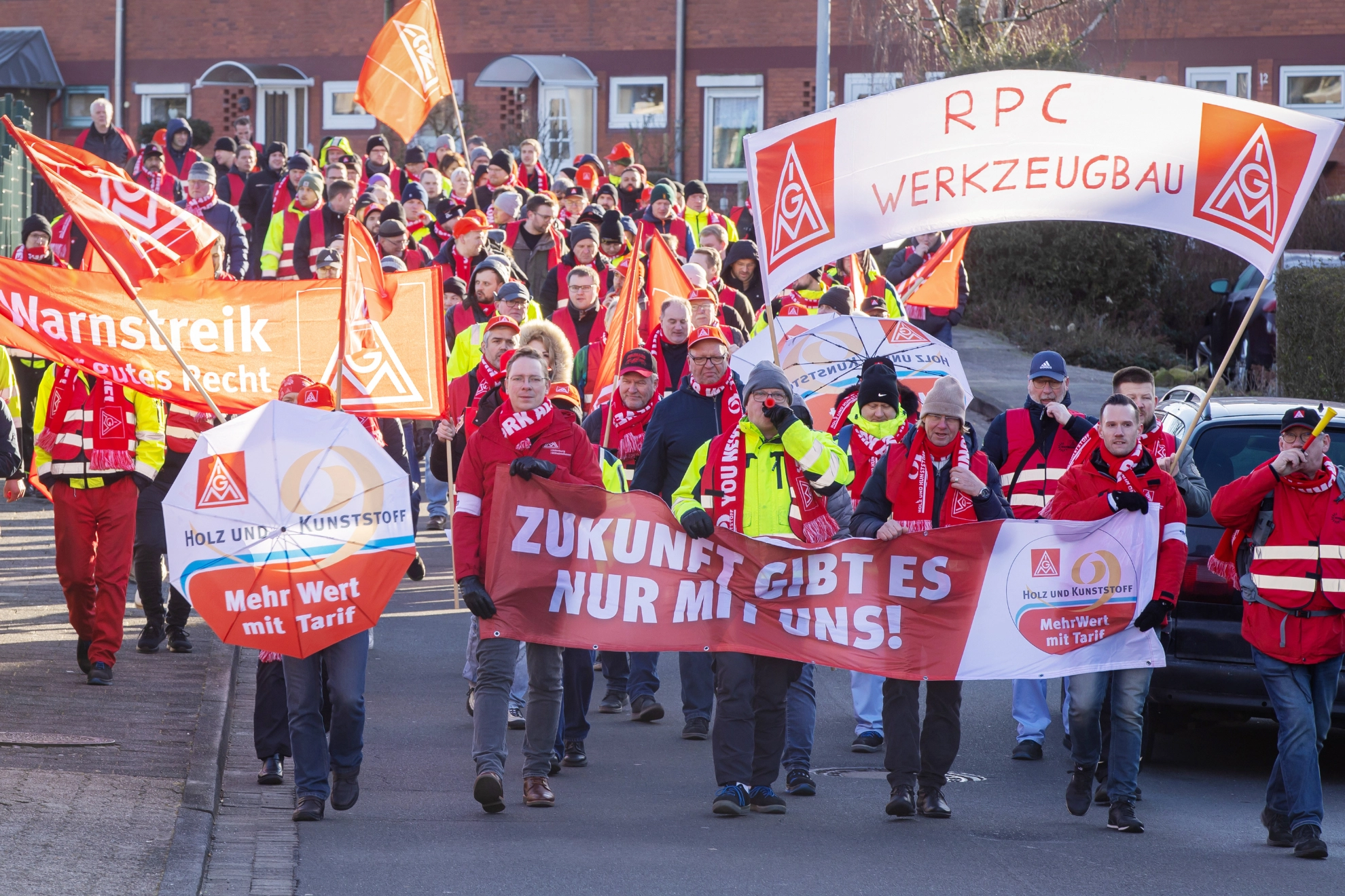 Warnstreik bei RPC Berry in Bramlage/Niedersachsen