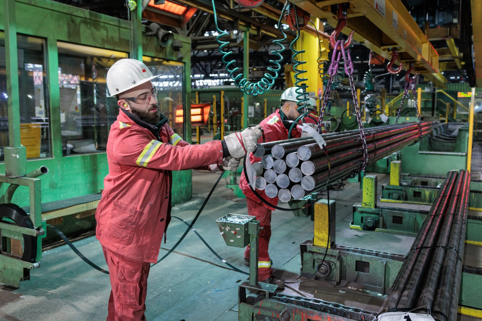 Mitarbeiter der Georgsmarienhütte GmbH in Niedersachsen