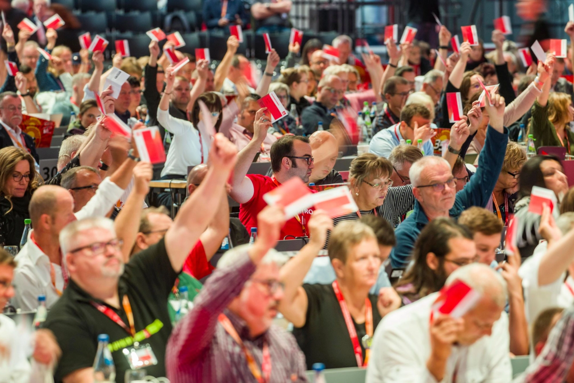Abstimmung auf dem Gewerkschaftstag 2019