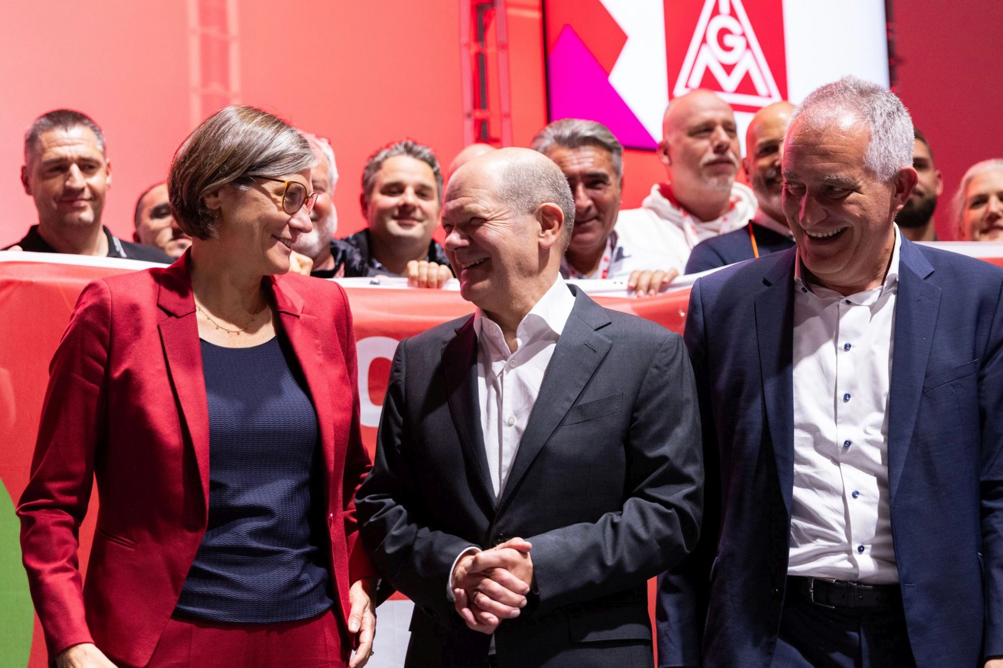 Olaf Scholz auf dem 25. Ordentlichen Gewerkschaftstag der IG Metall in Frankfurt am Main.