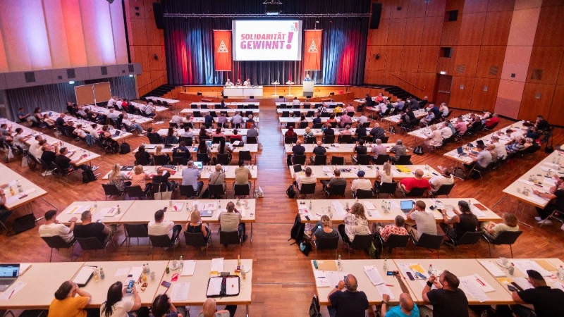Foto von der Bezirkskonferenz der IG Metall Baden-Württemberg