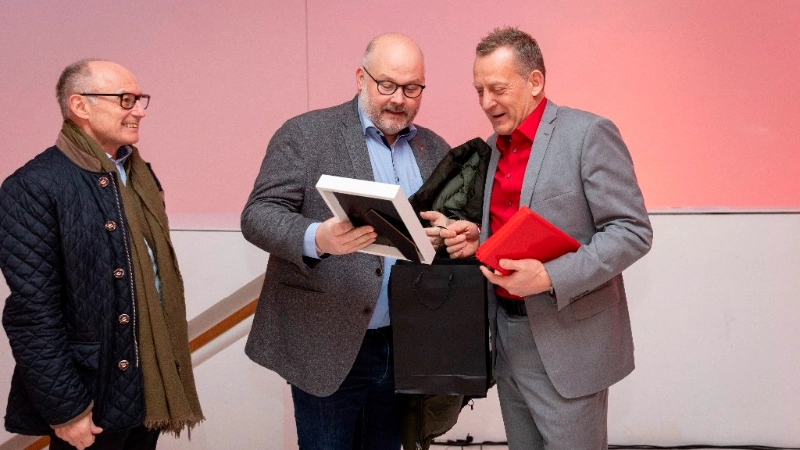 Stuttgart, Baden-Wuerttemberg, 01.03.2024: Abschiedsfeier für Roman Zitzelsberger, dem ehemaligen Bezirksleiter für Baden-Württemberg der IG Metall im Willi Bleicher Haus.