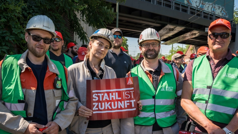 Stahl-Aktionstag am 14.6.2023 in Duisburg