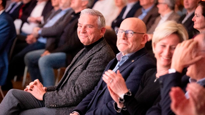 Stuttgart, Baden-Wuerttemberg, 01.03.2024: Abschiedsfeier für Roman Zitzelsberger, dem ehemaligen Bezirksleiter für Baden-Württemberg der IG Metall im Willi Bleicher Haus.