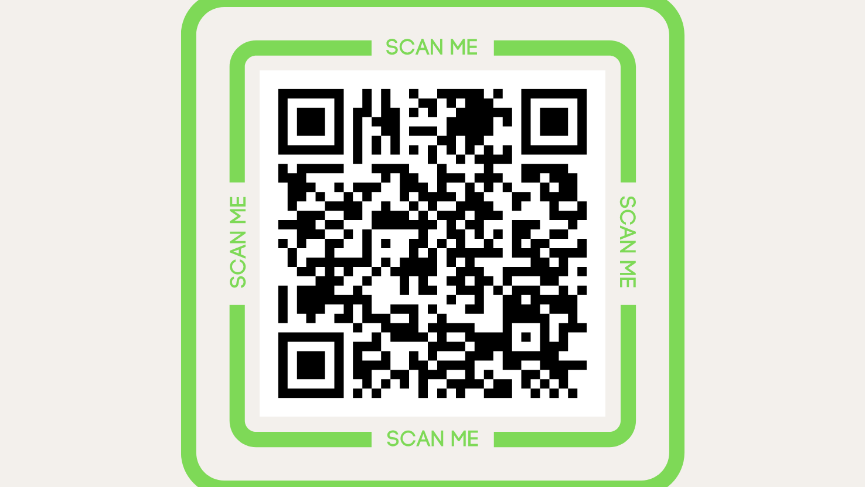 QR-Code für den WhatsApp-Kanal zur Tarifrunde in der Metall- und Elektroindustrie in Baden-Württemberg.