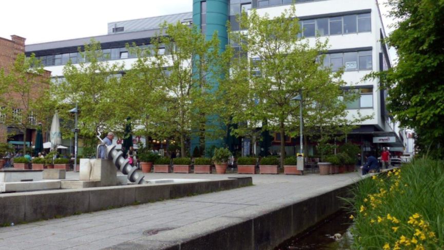 Das Bürogebäde auf dem Roser-Areal in Stuttgart-Feuerbach.