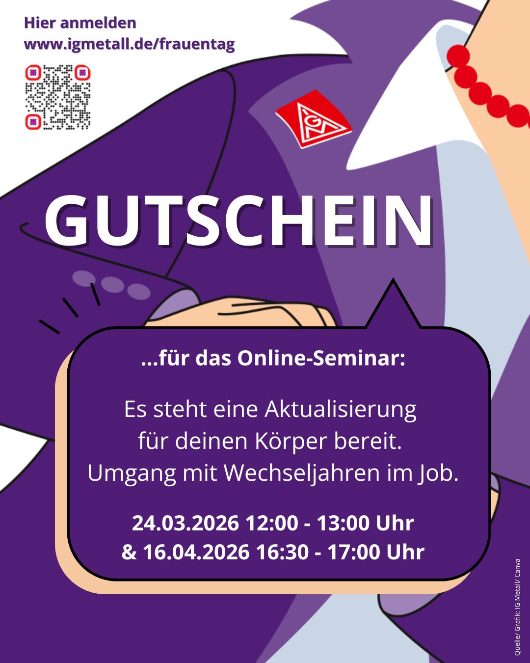 Sharepics Frauentag Online Seminare 2026