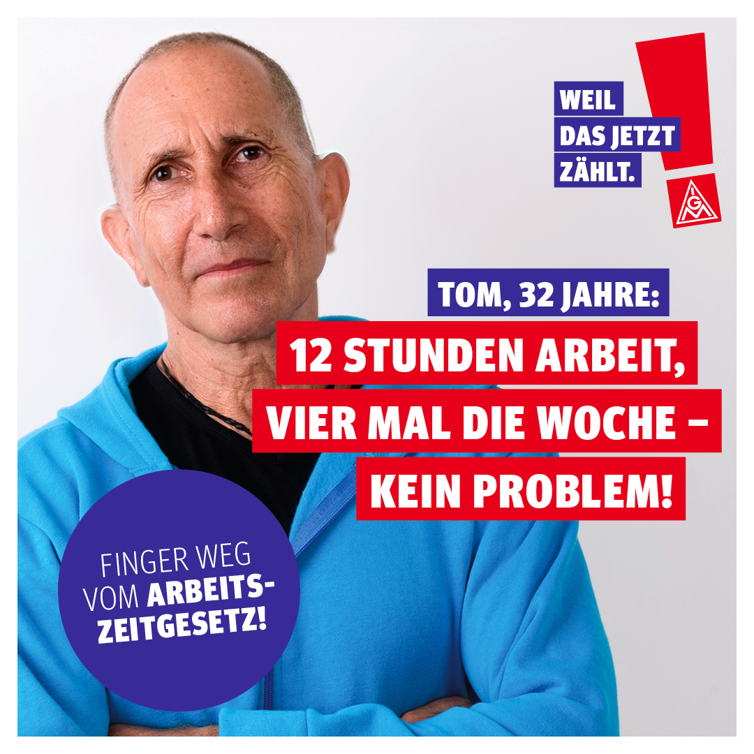 Die Plakate und Grafiken können genutzt werden, um die kontroverse Debatte rund um das Arbeitszeitgesetz in den Betrieben und Netz zu begleiten.