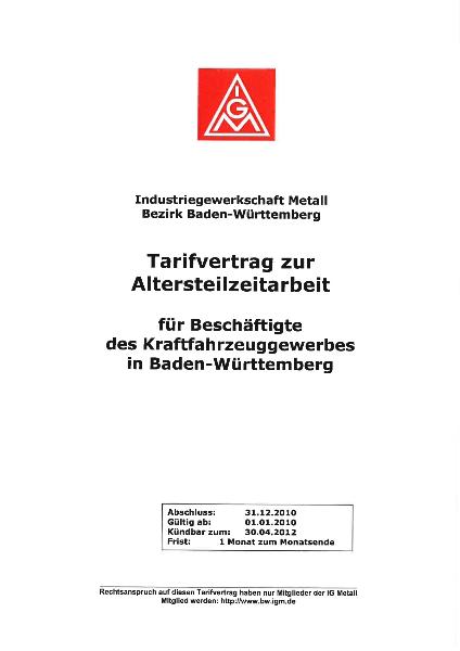 Kfz-Handwerk: Altersteilzeit