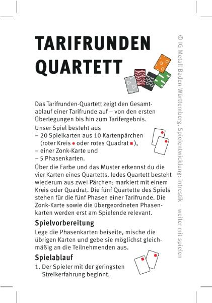 Tarifrunden-Quartett