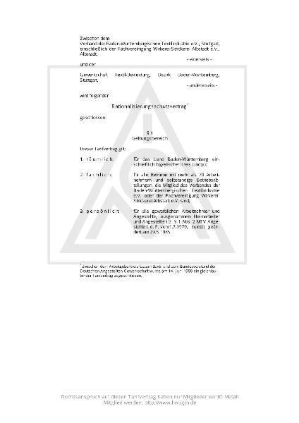 Textilindustrie: Rationalisierungsschutzabkommen