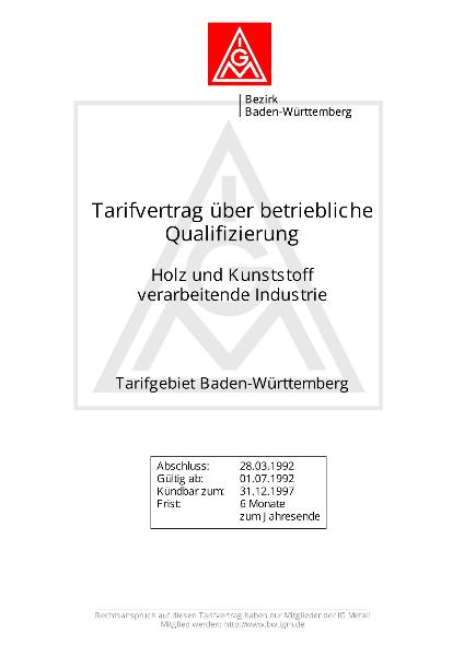 Holz- und Kunststoffindustrie: Qualifizierung