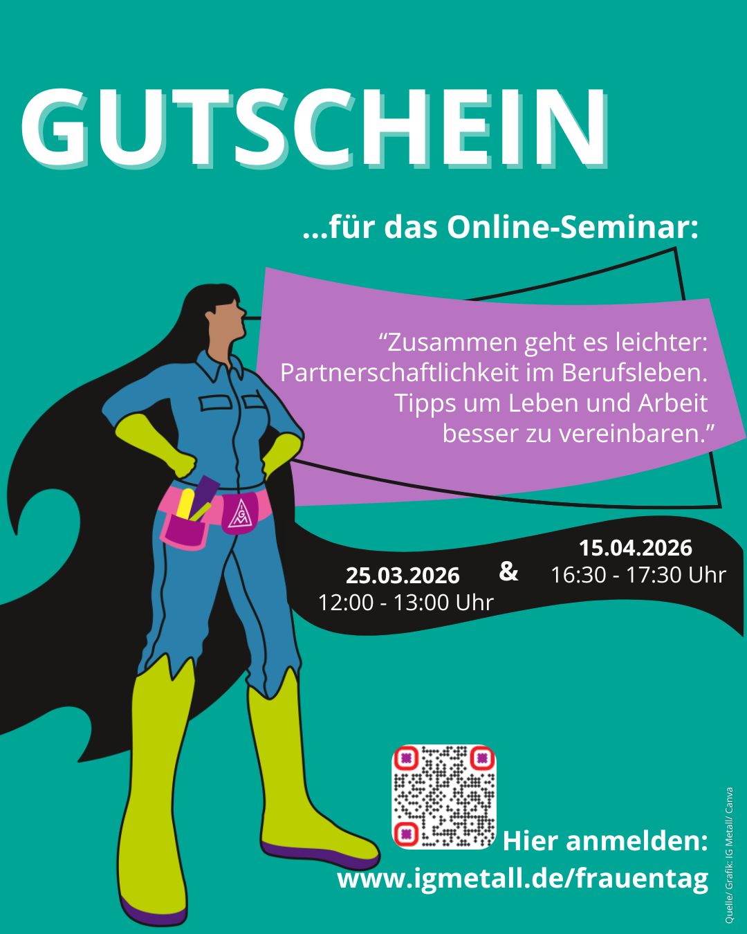 Sharepics Frauentag Online Seminare 2026