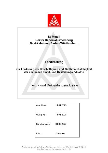 Bekleidungsindustrie: Förderung der Beschäftigung und Wettbewerbsfähigkeit 2025