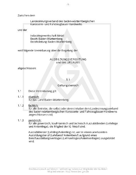 Karosserie- und Fahrzeugbauer-Handwerk: Ausbildungsvergütung
