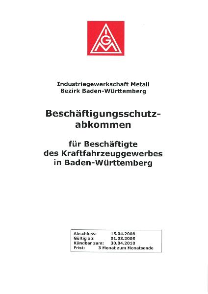 Kfz-Handwerk: Beschäftigungsschutzabkommen