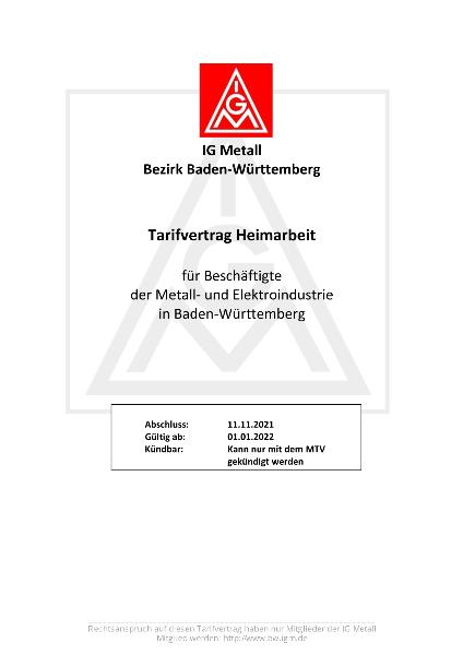 M+E-Industrie: Heimarbeit