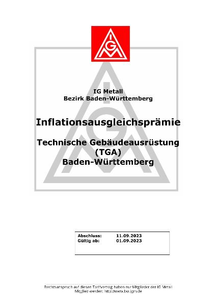 Technische Gebäudeausrüstung: Inflationsausgleichsprämie