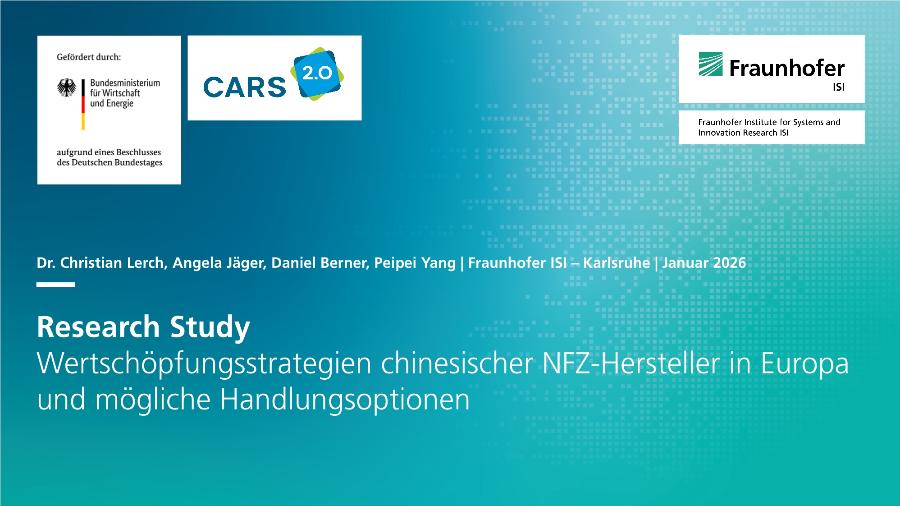 Fraunhofer-ISI: Research Study